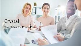  Presentation with statistic - Colorful theme enhanced with help of statistic data backdrop and a lemonade colored foreground