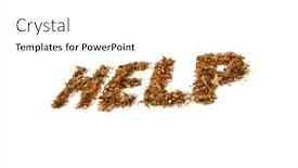  Presentation with quit - Presentation theme with help-quit-smoking-concept-written background and a white colored foreground