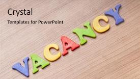  Presentation with help wanted - Audience pleasing slides consisting of help wanted - employment concept with letters backdrop and a soft green colored foreground