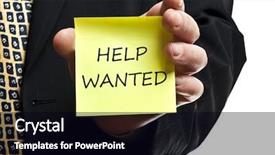  Presentation with help wanted - Cool new presentation theme with  backdrop and a  colored foreground.