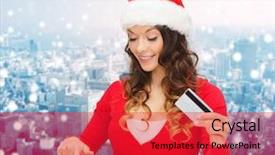  Presentation with kittens christmas holiday red christmas - Amazing PPT theme having smoking - smoke on a black background backdrop and a dark gray colored foreground