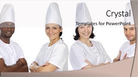  Presentation with kitchen - Presentation having helpful hint - team of kitchen background and a white colored foreground