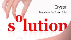  Presentation with solution success hard work pencil - Audience pleasing slide deck consisting of helpful hint - word solution isolated on white backdrop and a sky blue colored foreground