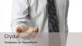  Presentation with helping hand - Slide set enhanced with tools screwdriver drill saw jigsaw background and a dark gray colored foreground