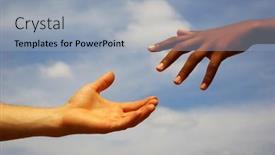  Presentation with helping hand - 