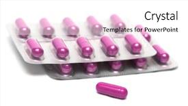  Presentation with packs - Theme with helping sick - packs of pills isolated background and a white colored foreground
