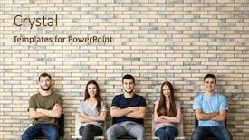  Presentation with people unity - Presentation having helping students achieve - group of young people sitting background and a lemonade colored foreground