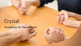  Presentation with hands holding - Slides featuring helping students achieve - people holding hands together closeup background and a  colored foreground