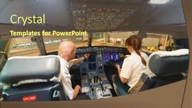  Presentation with finland - Colorful presentation theme enhanced with helsinki-september-20-finnair-pilots backdrop and a tawny brown colored foreground