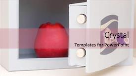  Presentation with safe - Amazing slide deck having helth - funny picture with apple backdrop and a coral colored foreground