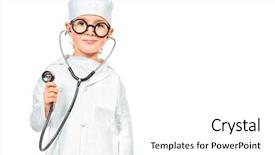  Presentation with education cute - Amazing slide deck having helth education - cute smiling boy playing backdrop and a white colored foreground