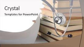  Presentation with hisory books - Beautiful slide set featuring close up of smilnig businesswoman in office her colleague and large laptop are seen in the background toned image mock up backdrop and a sky blue colored foreground