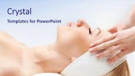  Presentation with blue spa - Slide deck enhanced with helthcare - portrait of young and beautiful background and a sky blue colored foreground