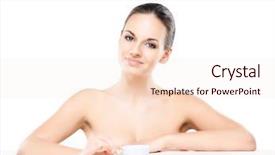  Presentation with healthy - Beautiful slide deck featuring helthcare - portrait of young beautiful backdrop and a sky blue colored foreground