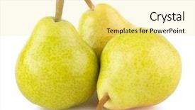  Presentation with bunch of green peas - Slide set consisting of helthy - ripe green pears isolated background and a  colored foreground