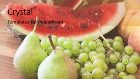  Presentation with food fruits jam - Amazing theme having helthy - summer fruits on table sweet backdrop and a red colored foreground