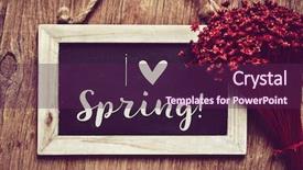  Presentation with rustic love - Amazing PPT theme having hemisphere - closeup of a wooden-framed chalkboard backdrop and a violet colored foreground