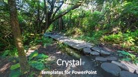  Presentation with islam and forest - Colorful slide deck enhanced with vancouver island british columbia backdrop and a ocean colored foreground