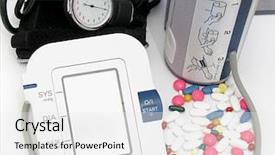  Presentation with measuring blood pressure in haitian - Cool new presentation theme with hemoglobin - device for measuring blood pills backdrop and a  colored foreground