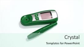  Presentation with blood alcohol level - Slide set featuring hemoglobin - device for measuring blood sugar background and a  colored foreground