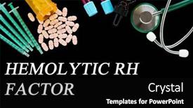  Presentation with disease - PPT layouts featuring hemolytic-rh-factor-text background and a black colored foreground