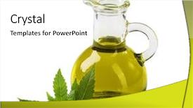 Presentation with hemp - Amazing theme having hemp oil n a glass backdrop and a white colored foreground