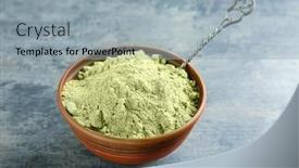  Presentation with hemp - Colorful PPT theme enhanced with hemp-protein-powder-on-grey backdrop and a light gray colored foreground