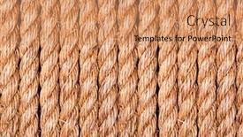  Presentation with symmetrical - Beautiful theme featuring hemp-rope-in-a-symmetrical backdrop and a coral colored foreground