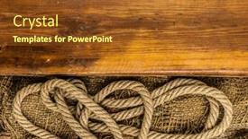  Presentation with hemp - Beautiful PPT layouts featuring hemp-rope-on-burlap-close backdrop and a tawny brown colored foreground
