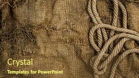  Presentation with hemp - Colorful slides enhanced with hemp-rope-on-burlap-close backdrop and a tawny brown colored foreground