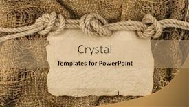  Presentation with torn paper - PPT layouts consisting of hemp-rope-with-vintage-torn background and a coral colored foreground