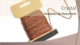  Presentation with wound - Presentation theme featuring hemp-rope-wound-up background and a lemonade colored foreground