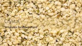  Presentation with hemp - PPT layouts featuring hemp-seed-hearts-closeup-background background and a yellow colored foreground