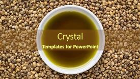  Presentation with seed oil - Audience pleasing slides consisting of hemp-seed-oil backdrop and a tawny brown colored foreground