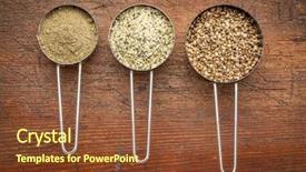  Presentation with hemp - Cool new theme with hemp seeds hearts and protein backdrop and a  colored foreground