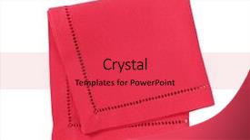  Presentation with linen - Cool new slides with hemstitched red linen dinner napkin backdrop and a red colored foreground