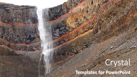  Presentation with third - Audience pleasing presentation design consisting of hengifoss-canyon-with-the-hengifoss backdrop and a violet colored foreground