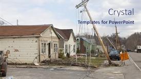  Presentation with deaths - Beautiful slide deck featuring henryville-in-march-4-aftermath backdrop and a sky blue colored foreground