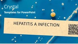  Presentation with viral - Presentation theme consisting of hepatitis-a-viral-infection background and a ocean colored foreground
