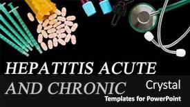  Presentation with hepatitis - Presentation theme featuring hepatitis-acute-and-chronic-text background and a  colored foreground