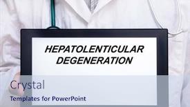  Presentation with disease - Presentation theme featuring hepatolenticular-degeneration-doctor-with-rare background and a sky blue colored foreground