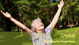  Presentation with praise - Beautiful presentation theme featuring her arms raised in praise backdrop and a  colored foreground