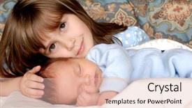  Presentation with loving hearts love heart candy - Presentation theme with her baby brother some love background and a lemonade colored foreground