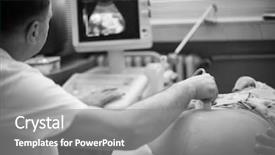  Presentation with black baby - Audience pleasing theme consisting of her baby health with sonar backdrop and a gray colored foreground