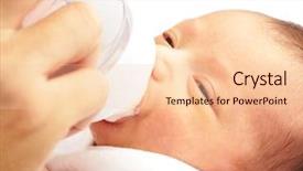  Presentation with baby milk - Cool new slides with her baby with a milk backdrop and a lemonade colored foreground