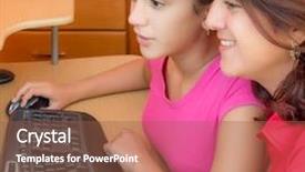  Presentation with working mother - Colorful slide set enhanced with her beautiful mother working backdrop and a  colored foreground