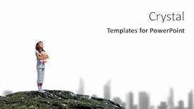  Presentation with best - Theme featuring her best plush friend mixed media background and a white colored foreground