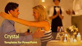  Presentation with boyfriend and girlfriend - Colorful PPT layouts enhanced with her boyfriend after he proposed backdrop and a  colored foreground