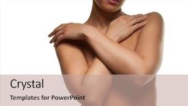  Presentation with nuclear arms - Slide deck having chicken and potato chowder soup background and a mint green colored foreground.