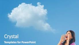  Presentation with holding hands - Slides enhanced with her cheeks concept of bad background and a  colored foreground